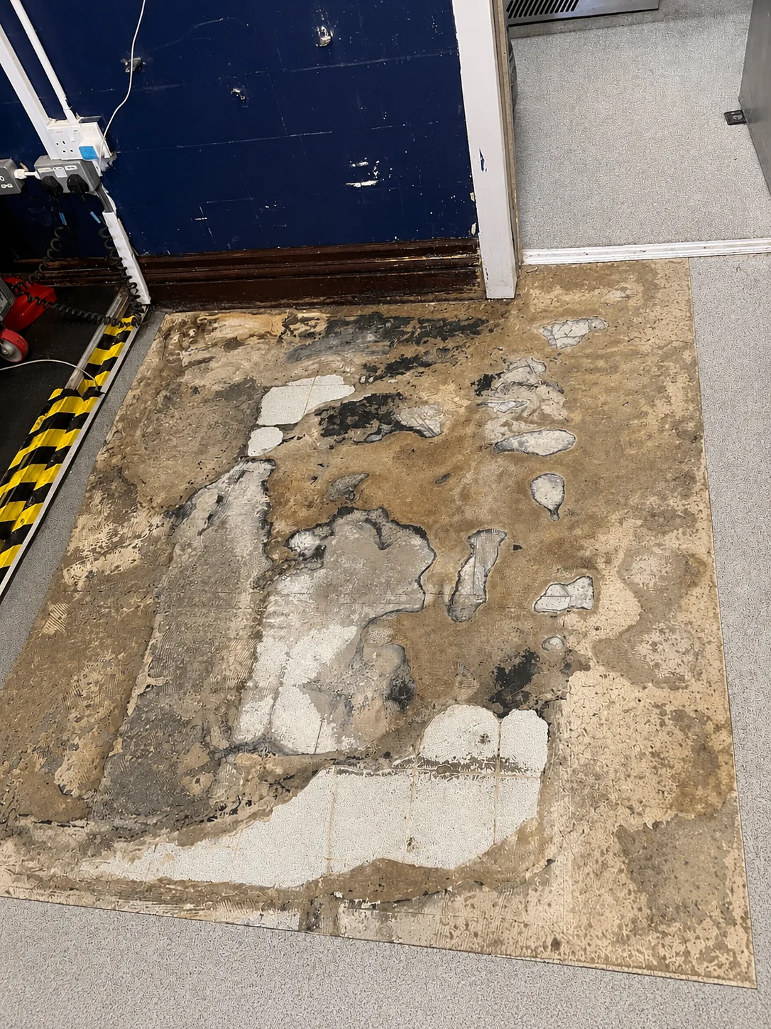 Before — commercial kitchen safety flooring repair