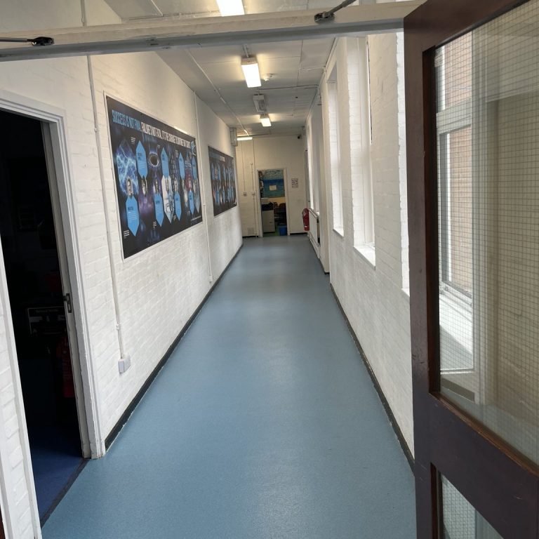 School Safety Flooring Brighton Commercial safety vinyl flooring corridor installation for school environment in Brighton
