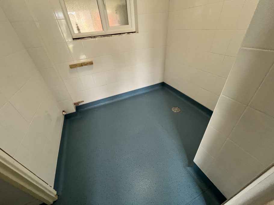 Commercial Wet Room Flooring Winchester Safety vinyl flooring installation for healthcare property in Winchester