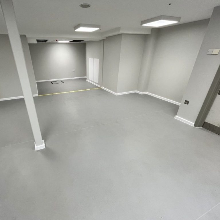 Commercial Vinyl Flooring Installation Commercial vinyl flooring installation completed in office environment